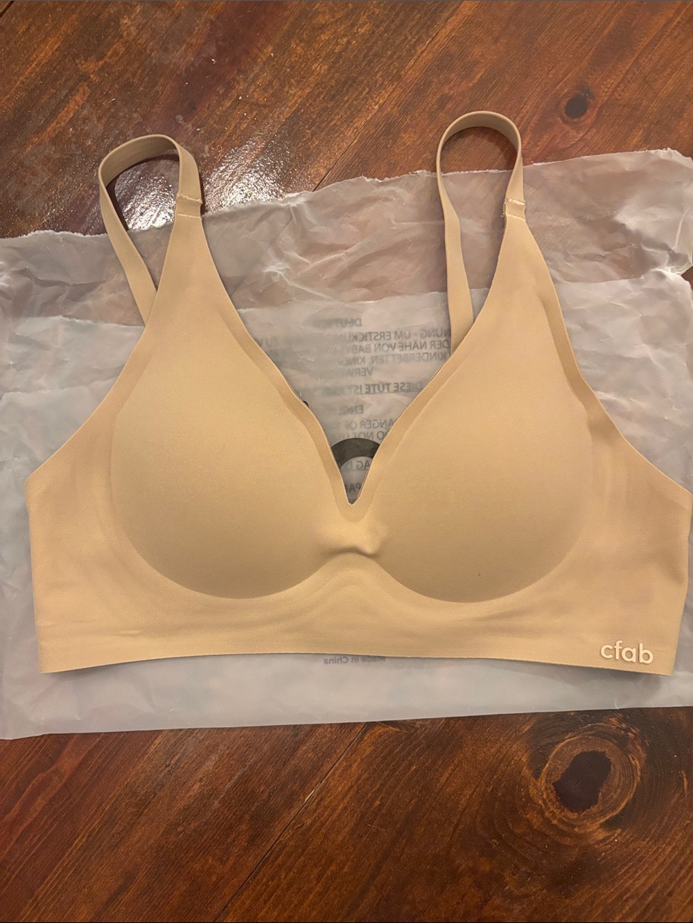 cfab wireless comfort push up bra